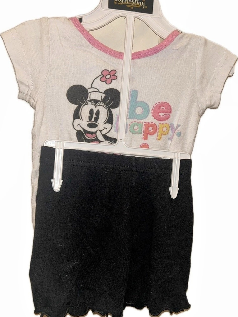 Minnie Mouse Matching Set in Black & White